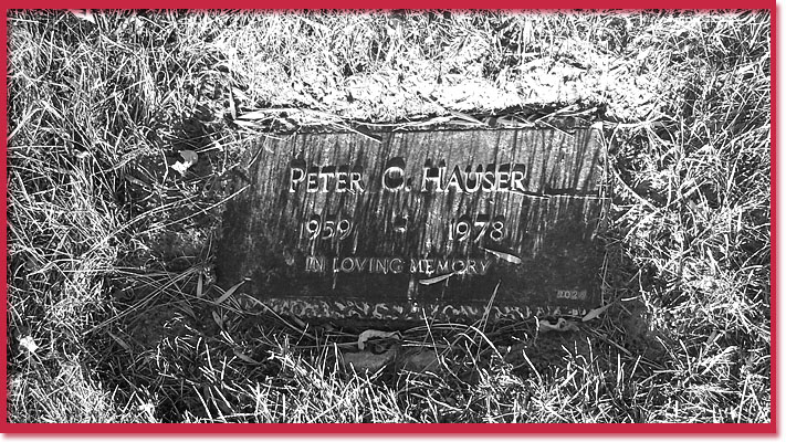 We think this is Shirley (Peter Christopher) Hauser's grave marker