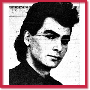 Black and white photo of murder victim David Madden
