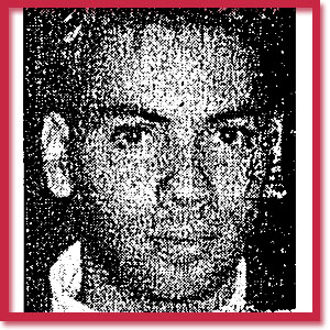 Black and white photo of murder victim Derek Dacosta