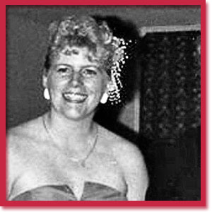 Black and white photo of murder victim Virginia Coote