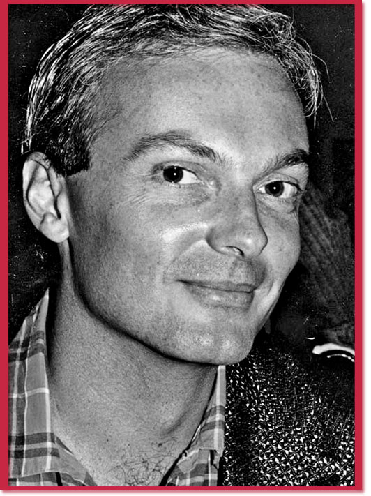Black and white photo of murder victim David Buller