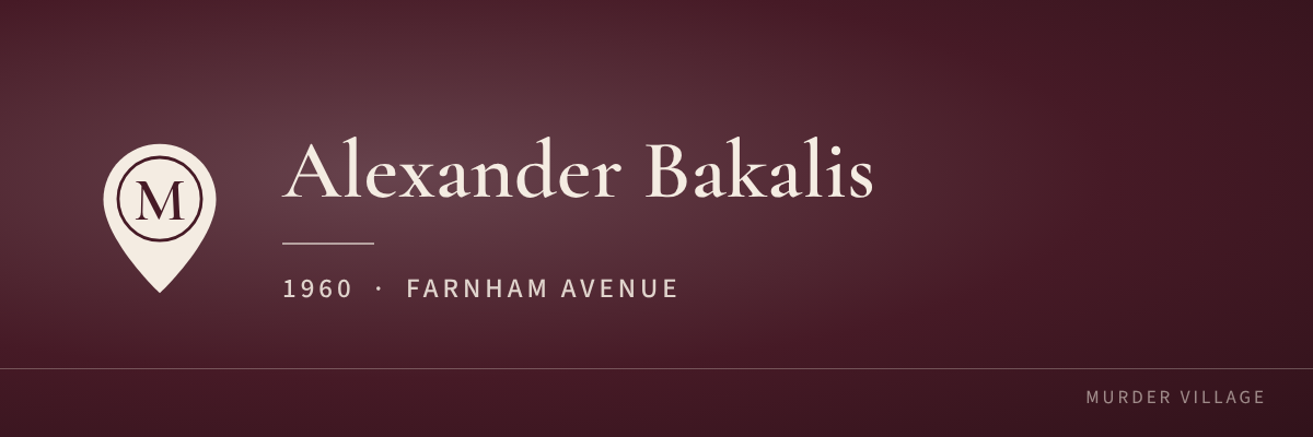 Alexander Bakalis, 1960, Farnham Avenue