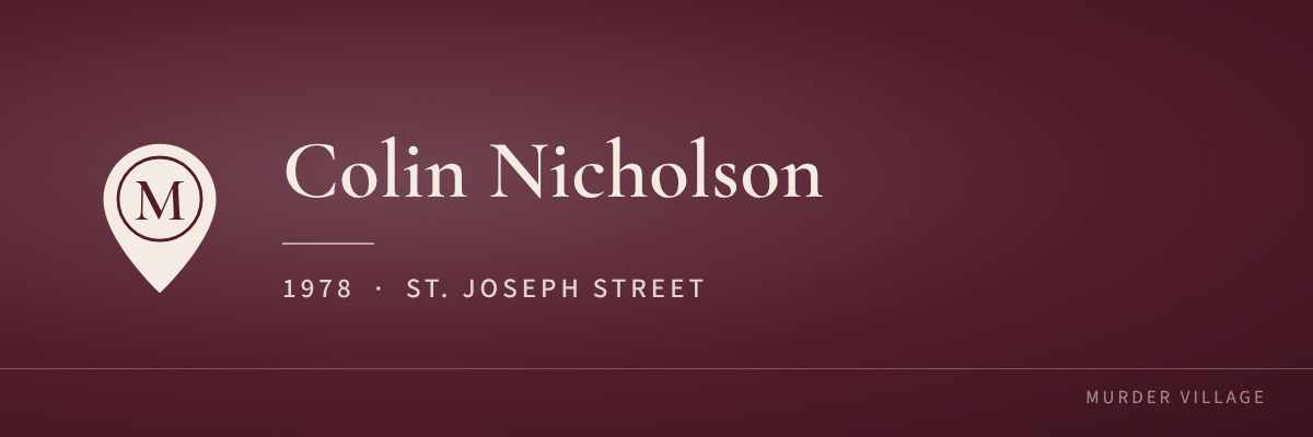 Colin Nicholson, 1978, St. Joseph Street