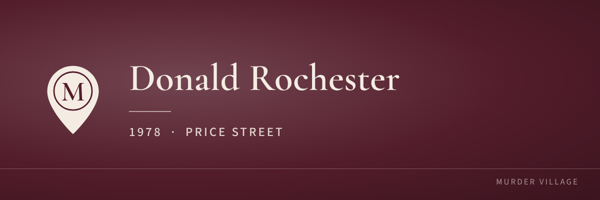 Donald Rochester, 1978, Price Street