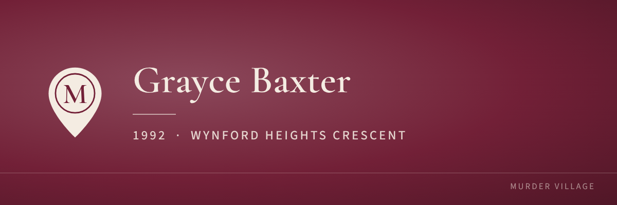 Grayce Baxter, 1992, Wynford Heights Crescent