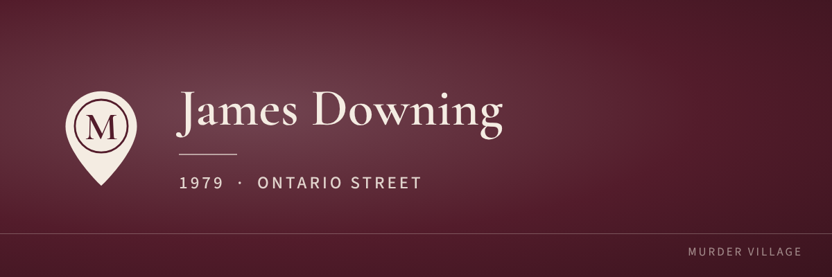 James Downing, 1979, Ontario Street