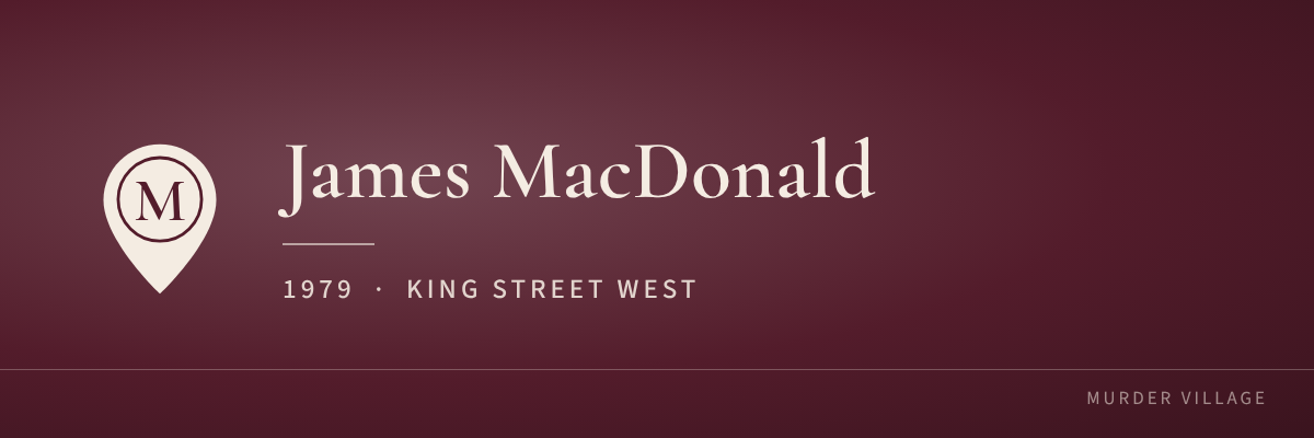 James MacDonald, 1979, King Street West