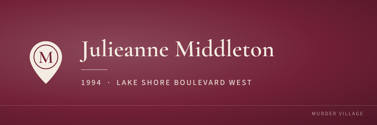 Julieanne Middleton, 1994, Lake Shore Boulevard West