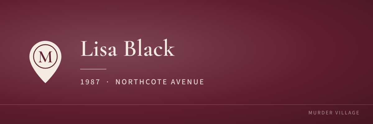 Lisa Black, 1987, Northcote Avenue