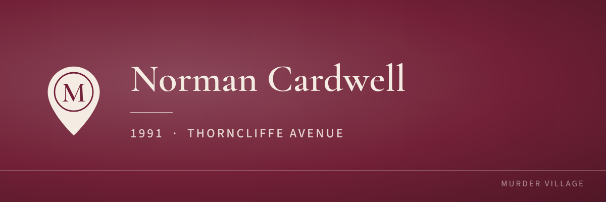 Norman Cardwell, 1991, Thorncliffe Avenue