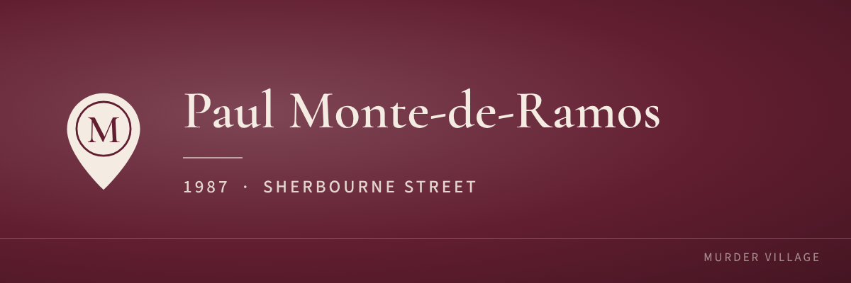 Paul Monte-de-Ramos, 1987, Sherbourne Street