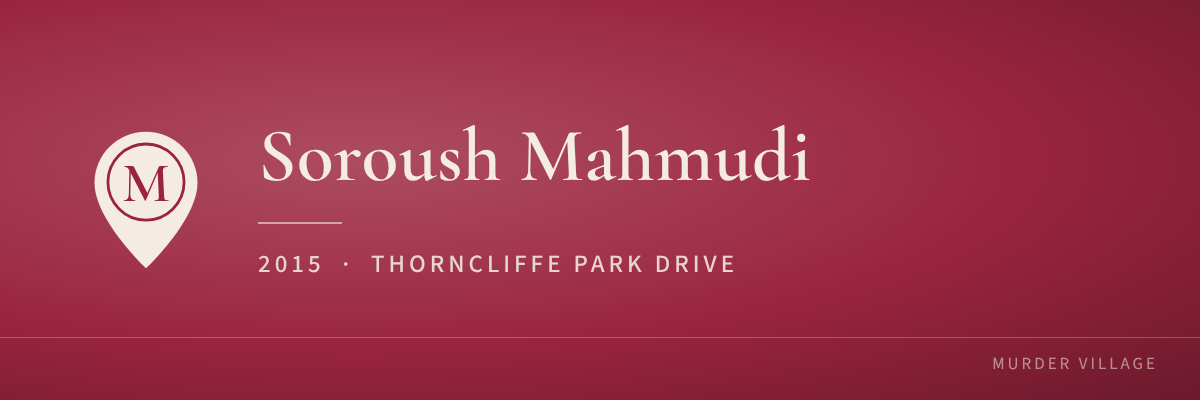 Soroush Mahmudi, 2015, Thorncliffe Park Drive